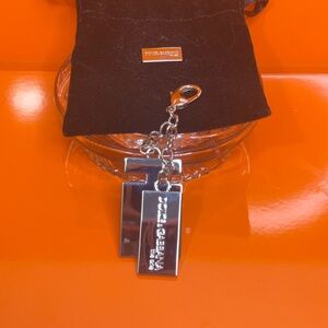 Dolce & Gabbana Silver Keychain with Logo